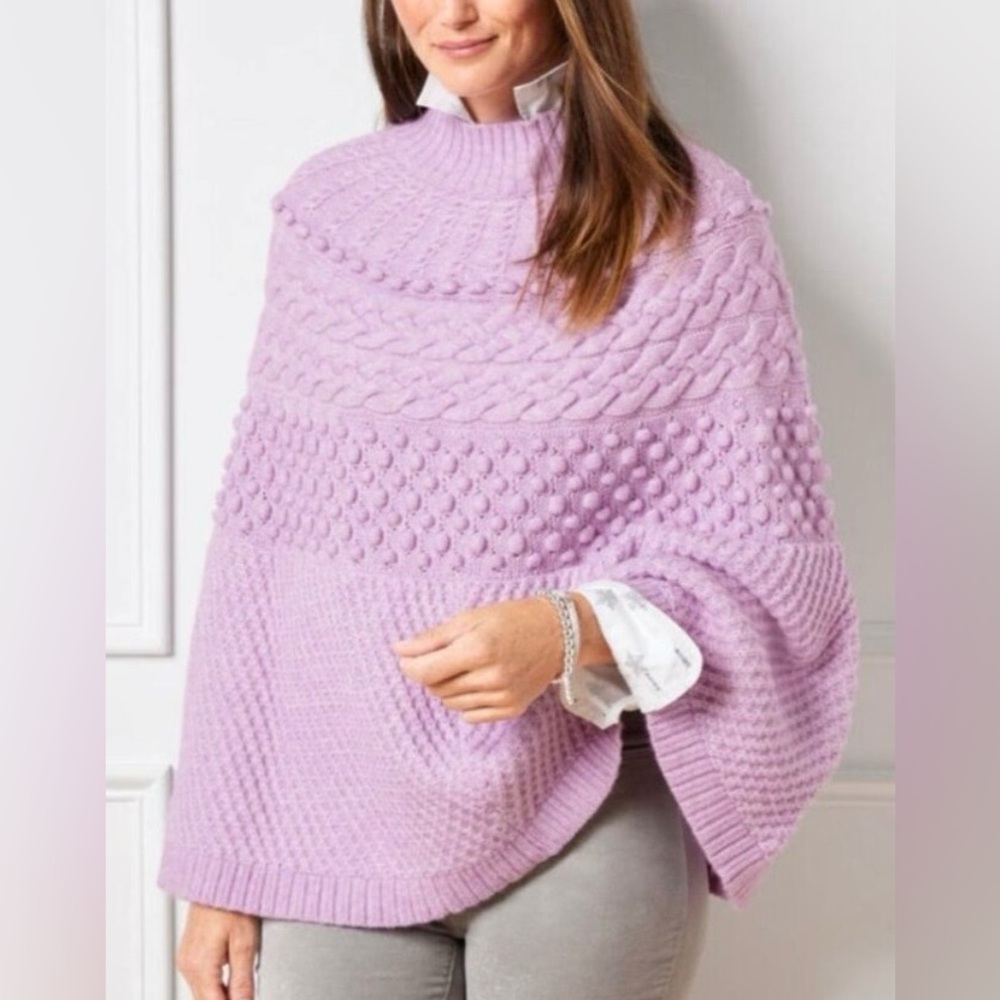 Pink Talbots poncho
